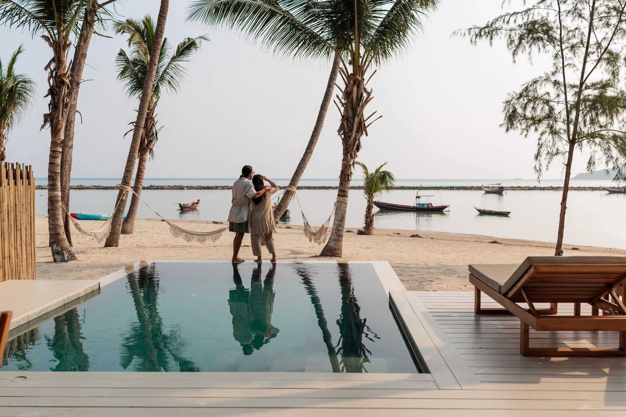 private beach luxury resort